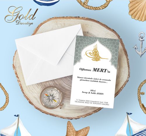 GOLD EKONOMİK SÜNNET DAVETİYELERİ