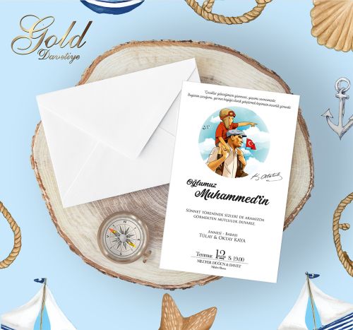 GOLD EKONOMİK SÜNNET DAVETİYELERİ