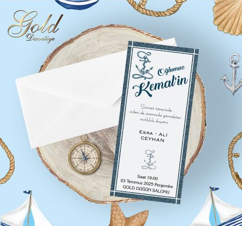 GOLD EKONOMİK SÜNNET DAVETİYELERİ