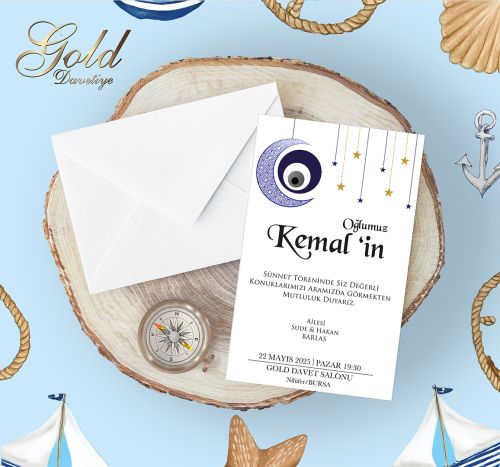 GOLD EKONOMİK SÜNNET DAVETİYELERİ