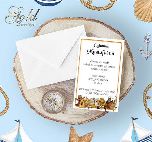 GOLD EKONOMİK SÜNNET DAVETİYELERİ
