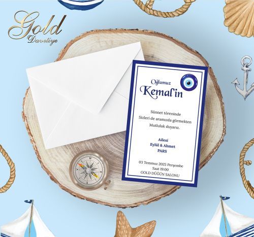 GOLD EKONOMİK SÜNNET DAVETİYELERİ