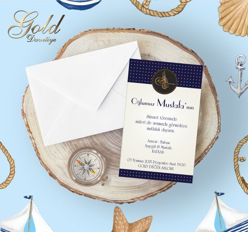 GOLD EKONOMİK SÜNNET DAVETİYELERİ