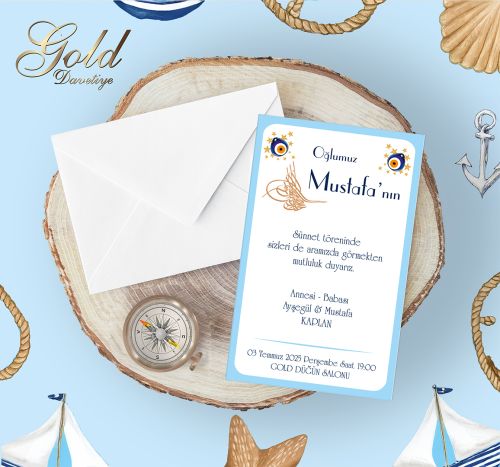 GOLD EKONOMİK SÜNNET DAVETİYELERİ