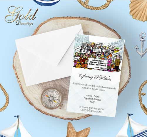 GOLD EKONOMİK SÜNNET DAVETİYELERİ