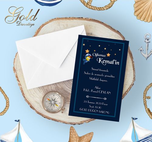 GOLD EKONOMİK SÜNNET DAVETİYELERİ