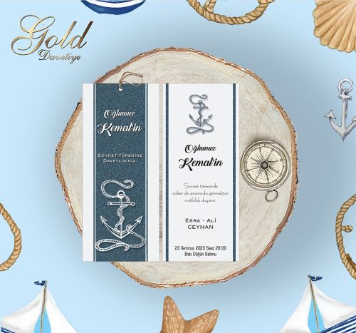 GOLD EKONOMİK SÜNNET DAVETİYELERİ