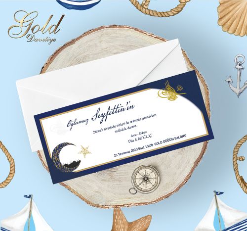 GOLD EKONOMİK SÜNNET DAVETİYELERİ