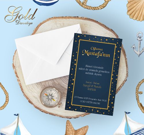 GOLD EKONOMİK SÜNNET DAVETİYELERİ
