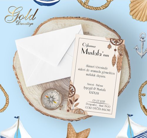 GOLD EKONOMİK SÜNNET DAVETİYELERİ