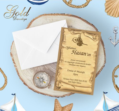 GOLD EKONOMİK SÜNNET DAVETİYELERİ